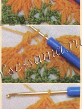 Техника вязания пышного столбика крючком
